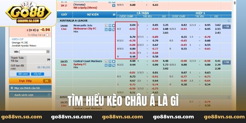 Tìm hiểu kèo Châu Á là gì